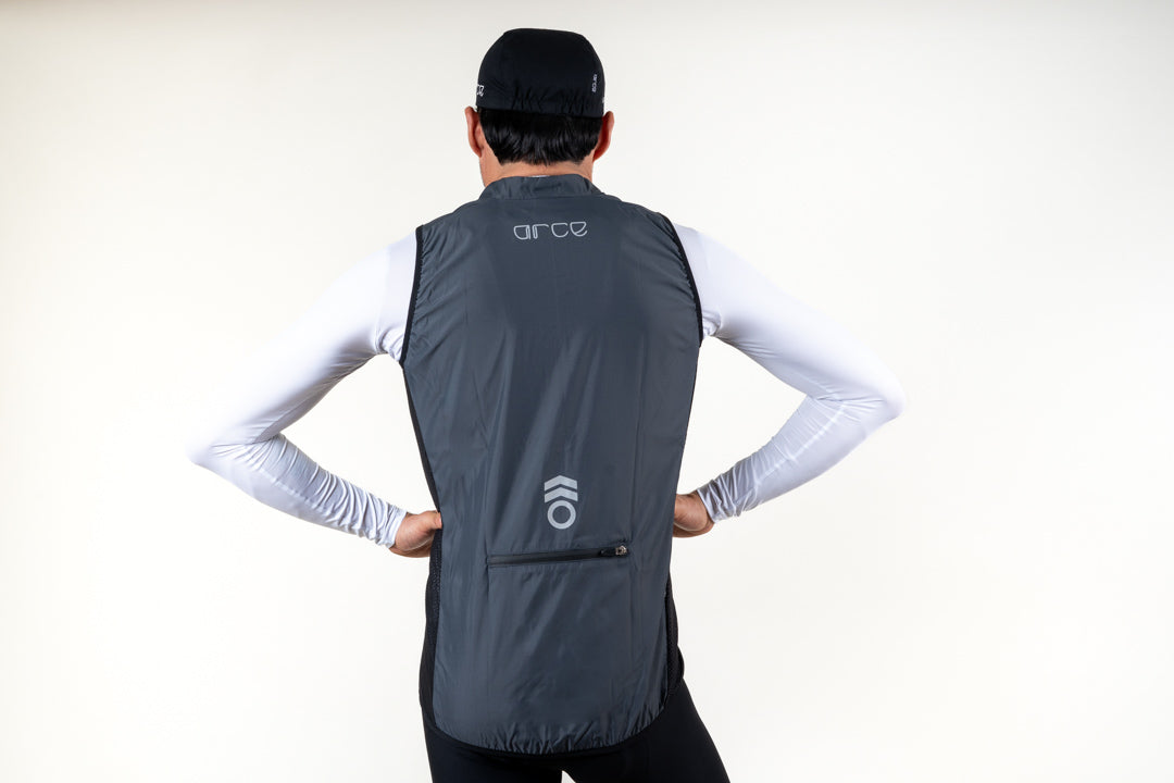 CHALECO GRIS VIENTO CERO - HOMBRE